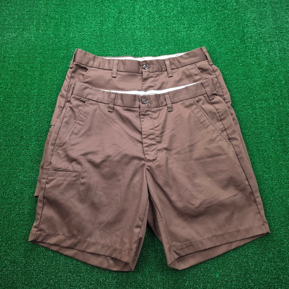 UPS Employee Shorts Lot of 2 Mens 34 Brown Uniform Work Wear Utility Outdoors